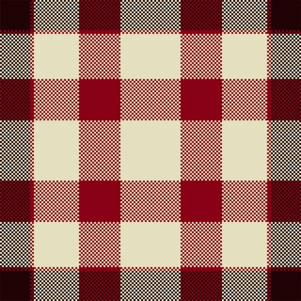 Pixel Background Vector Design Modern Seamless Pattern Plaid Square Texture — Stock Vector