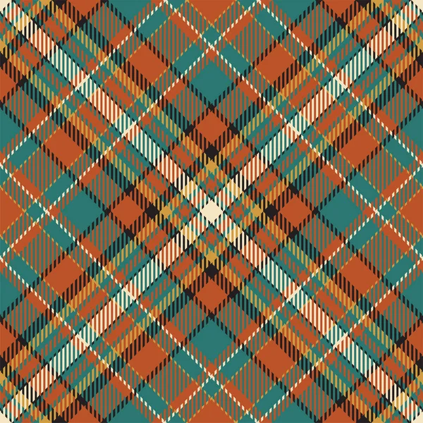 Tartan Scotland Seamless Plaid Pattern Vector Retro Background Fabric Vintage — Stock Vector