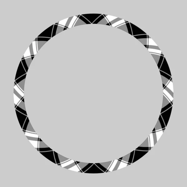 Cirkel Randen Frames Vector Ronde Rand Patroon Geometrische Vintage Frame — Stockvector