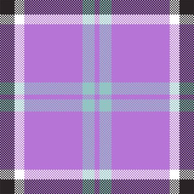 Piksel arkaplan vektör tasarımı. Modern, pürüzsüz desenli ekose. Kare kumaş. Tartan İskoç tekstili. Güzellik rengi süsleri..