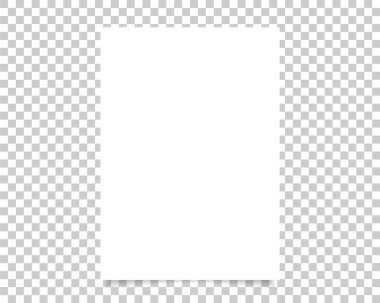 Gerçekçi gölgesi olan Vektör Kağıt Biçimi A4. Beyaz boş sayfa arka planda izole edildi. Şablonu düzenle.