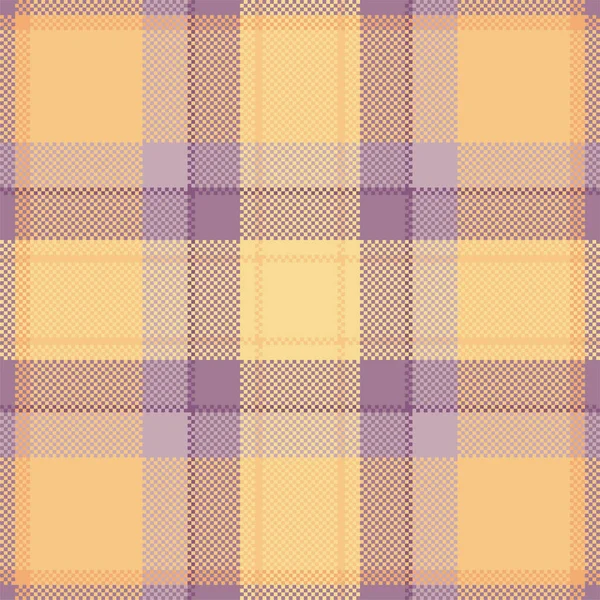 Pixel Background Vector Design Modern Seamless Pattern Plaid Square Texture — Stock Vector