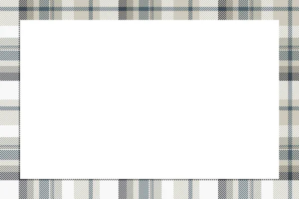 Vintage Frame Vector Scottish Border Pattern Retro Style Krása Prázdné — Stockový vektor