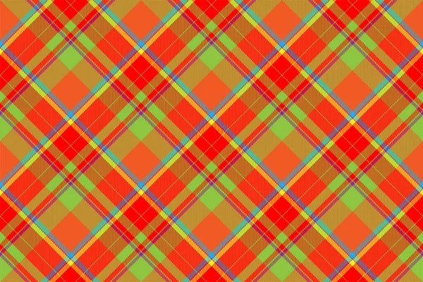 Vecteur Motif Carreaux Écossais Tartan Sans Couture Tissu Fond Rétro — Image vectorielle