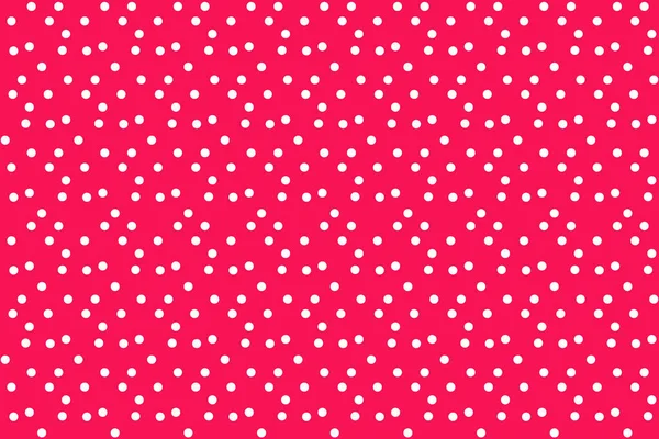 Moderne Rote Polka Hintergrund Vektor Nahtlose Muster — Stockvektor