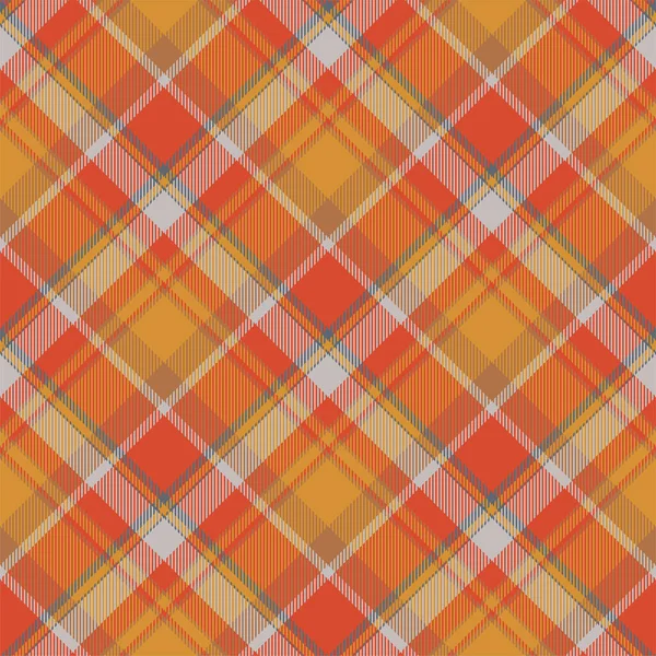 Vecteur Motif Carreaux Écossais Tartan Sans Couture Tissu Fond Rétro — Image vectorielle