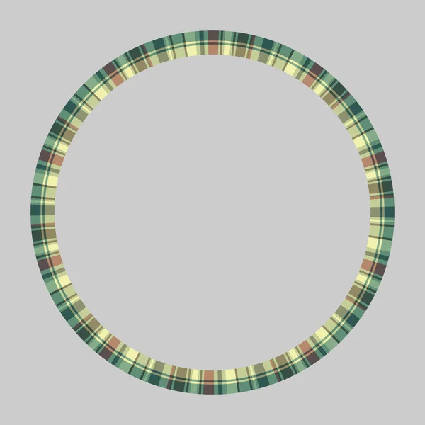 Rund Ram Vektor Vintage Mönster Design Mall Circle Border Designar — Stock vektor