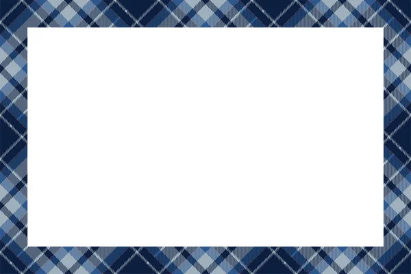 Vintage Frame Vector Scottish Border Pattern Retro Style Krása Prázdné — Stockový vektor