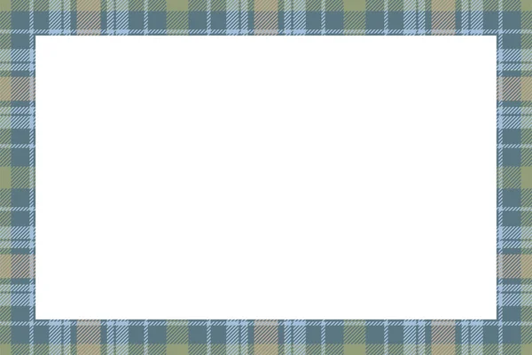 Vintage Frame Vector Scottish Border Pattern Retro Style Krása Prázdné — Stockový vektor