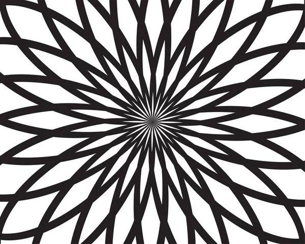 Abstract Background Vector Black White Pattern Ornament Template Print Page — ストックベクタ