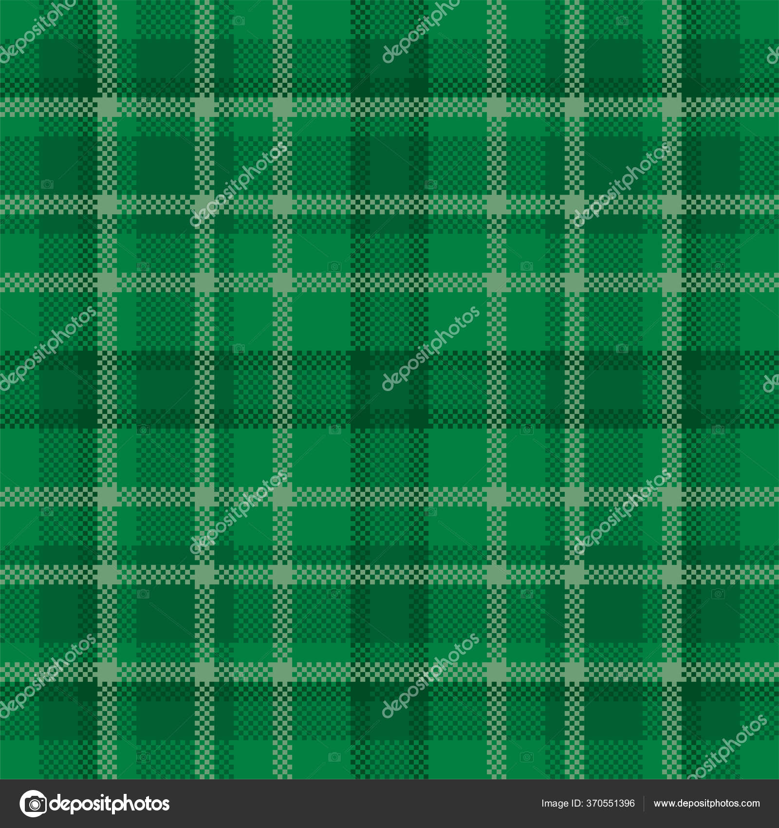 Textura de tecido sem costura xadrez verde vermelho