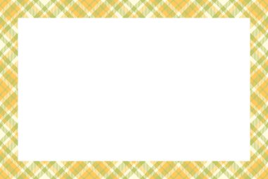 Vintage çerçeve vektörü. İskoç sınır modeli retro tarzı. Güzel, boş bir arkaplan, fotoğraf, portre, albüm için şablon. Tartan ekose süsü.