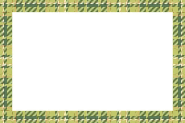 ヴィンテージフレームベクトル スコットランドの国境パターンレトロスタイル 美空の背景 写真のためのテンプレート 肖像画 アルバム タータンの飾り — ストックベクタ