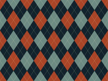 Argyle deseni kusursuz. Kumaş dokusu arka planı. Klasik argill vektör süslemesi.