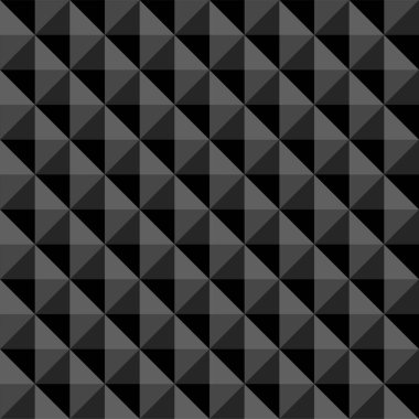 Siyah desenli soyut çokgen dikişsiz. Vektör arkaplanı.