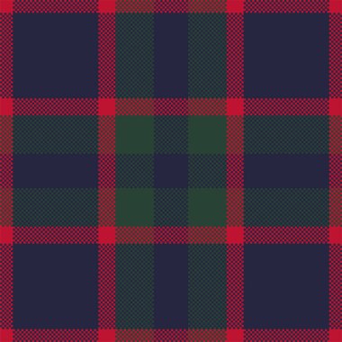 Piksel arkaplan vektör tasarımı. Modern, pürüzsüz desenli ekose. Kare kumaş. Tartan İskoç tekstili. Güzellik rengi süsleri..