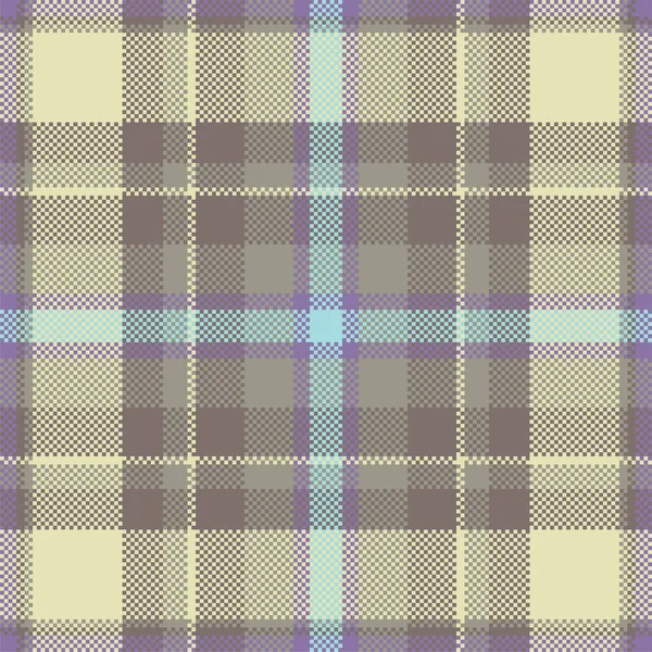 Pixel背景矢量设计 现代无缝花纹格子 正方形面料鞑靼苏格兰纺织品 美丽色彩的马德拉斯装饰品 — 图库矢量图片