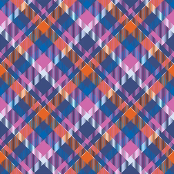 Vecteur Motif Carreaux Écossais Tartan Sans Couture Tissu Fond Rétro — Image vectorielle