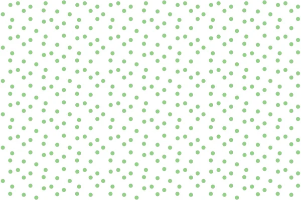 緑のドットとポルカソフトシンプルなベクトルシームレスパターン — ストックベクタ