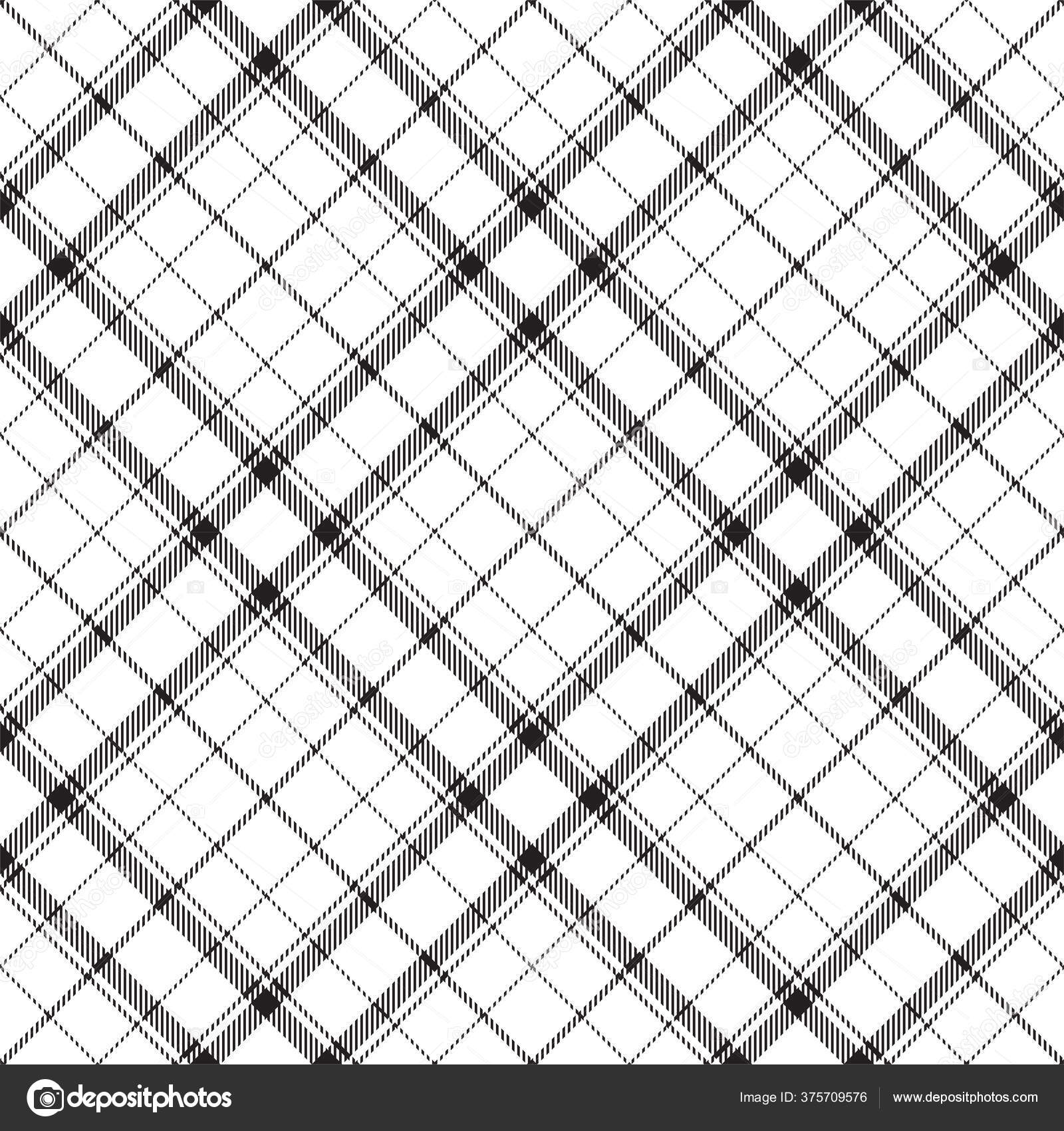Padrão de xadrez fundo de textura quadrada preto e branco em vetor plano