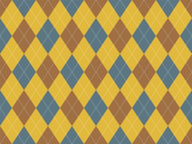 Argyle deseni kusursuz. Kumaş dokusu arka planı. Klasik argill vektör süslemesi.