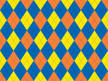 Argyle deseni kusursuz. Kumaş dokusu arka planı. Klasik argill vektör süslemesi.