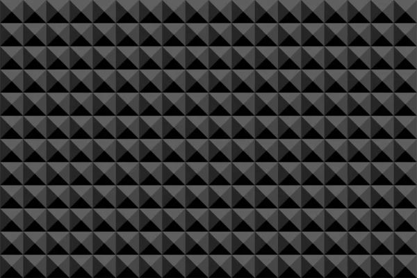 抽象的なシームレスな多角形のパターン黒 ベクトル背景 — ストックベクタ