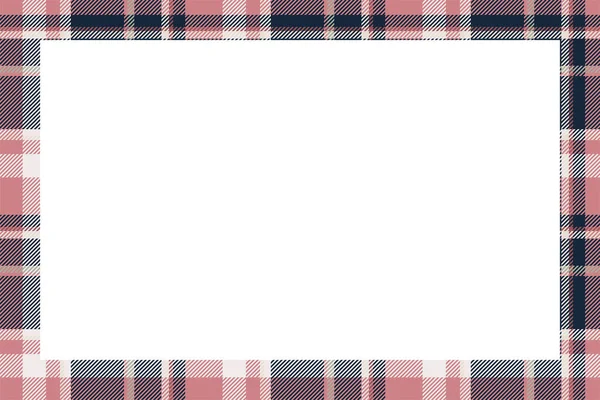 Vintage Frame Vector Scottish Border Pattern Retro Style Beauty Empty — Stock Vector