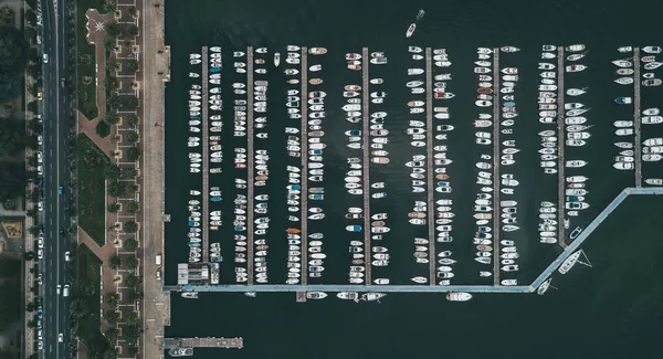 La Spezia Dockyard,イタリアの上空からの眺め — ストック写真