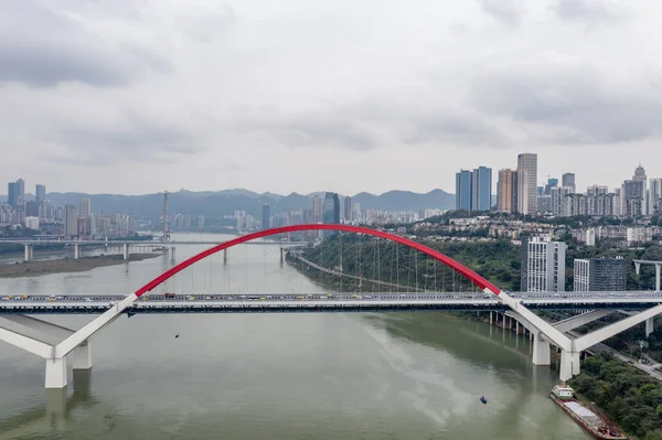 Chongqing Chine Déc 2019 Vue Aérienne Grotte Hong Dong Ville — Photo