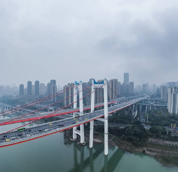 Chongqing Chine Déc 2019 Vue Aérienne Grotte Hong Dong Ville — Photo