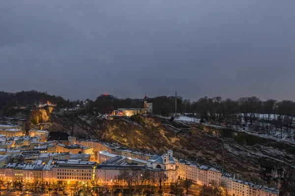 2020 년 2 월 5 일 - 오스트리아 잘츠부르크 : Aerial view of Modern Art Salzburg — 스톡 사진