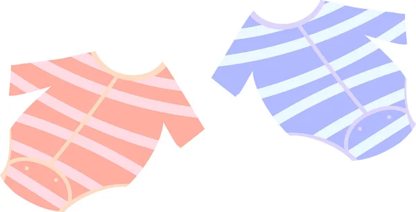 Ilustración de ropa interior bebé — Vector de stock