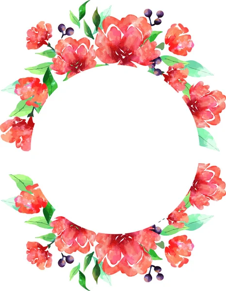 Akwarela styl róży ilustracja — Wektor stockowy