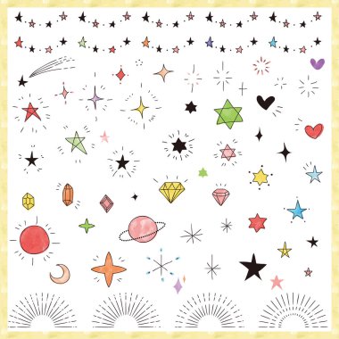 El çizimi simge seti