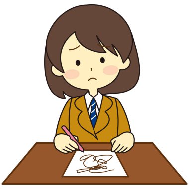 Üniformalı öğrenciler oturuyor.