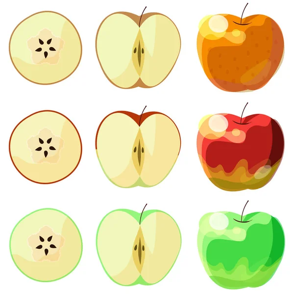 Set de ilustración de frutas — Vector de stock