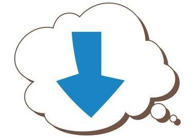 El boyaması konuşma balonu ve mini simge