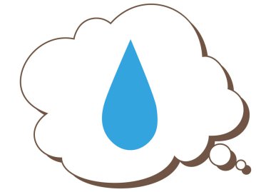 El boyaması konuşma balonu ve mini simge