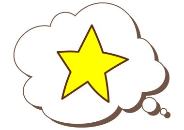 El boyaması konuşma balonu ve mini simge