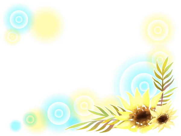 นหล งดอกทานตะว วยม — ภาพเวกเตอร์สต็อก