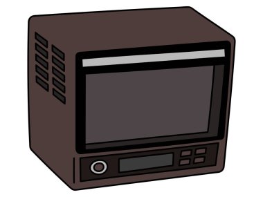 Basit bir mikrodalga fırın tasviri