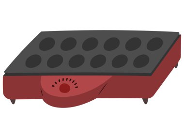 Basit bir elektrik takoyaki posta makinesinin tasviri