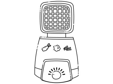 Basit bir ev yapımı elektrikli kızartma makinesi.