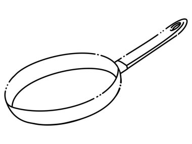 Basit bir kızartma tavasının tasviri