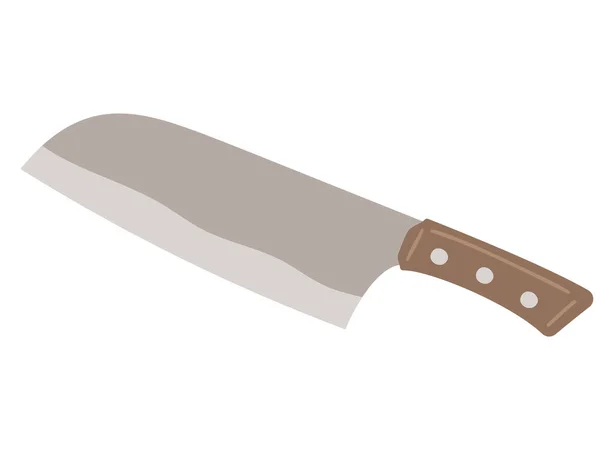 Ilustración Simple Cuchillo Cocina — Vector de stock