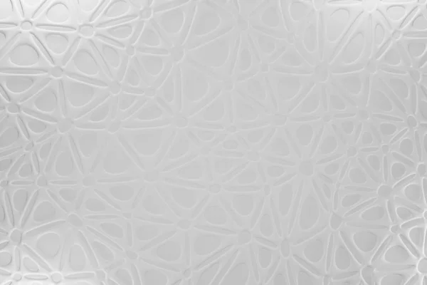 Arrière-plan abstrait motif blanc sur triangles gris et cercles blanc pour bannière. Photoréaliste rendu 3d . — Photo