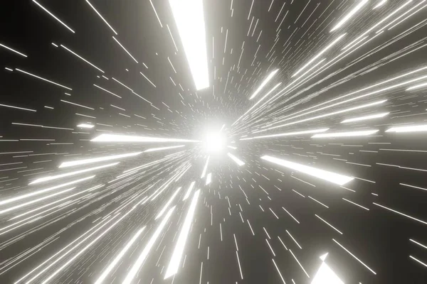 Utazás Űrben Szupersebességgel Mozgás Elmosódása Futurisztikus Absztrakt Háttér Visualization Renderelés — Stock Fotó