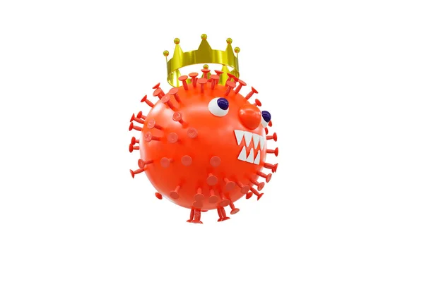 Toon Corona Virus Visualisering Sjukdomen Farliga Bakterierna Coronaviridae Medicinsk Behandling — Stockfoto