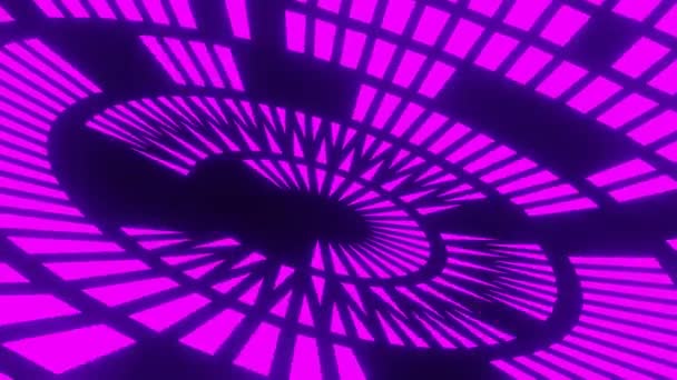 Einfaches Helles Design Das Die Bewegungsschleife Stört Futuristische Abstrakte Animation — Stockvideo